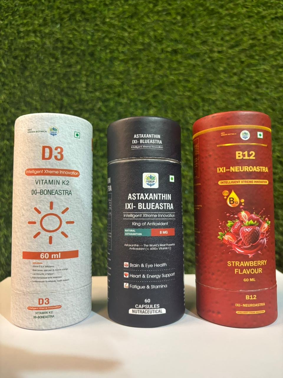 Astaxanthin + Vitamin D3 + Vitamin B12