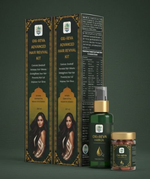 OXI-REVA HAIR REVIVAL KIT ( HAIR OIL+C